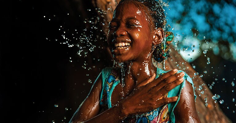 Watch our video to learn more about Aveda's partnership with charity: water