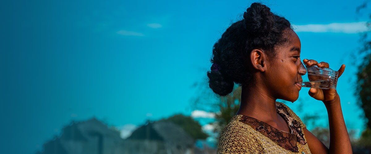 Donate your Aveda Plus rewards points to charity: water