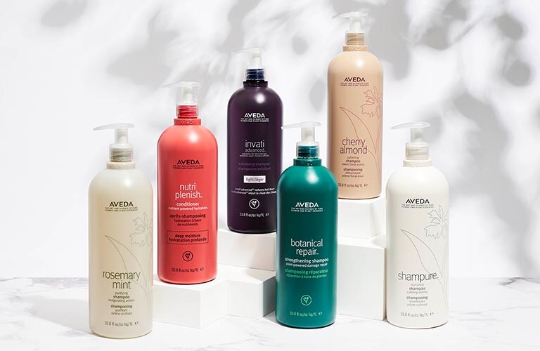 Get the equivalent of 1 free bottle and save 28% plastic with our litre-size collection bottles