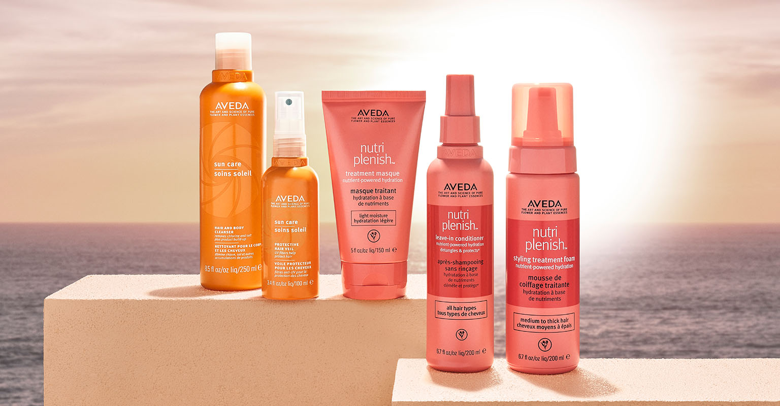 aveda summer hair care products