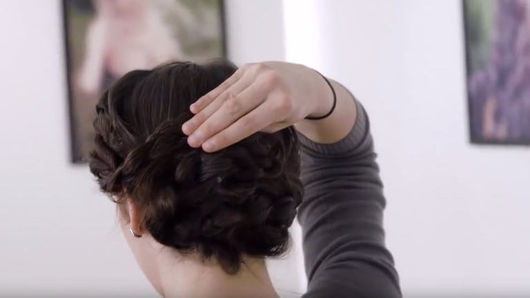 Click on video demonstrate about Hair styling - French braid