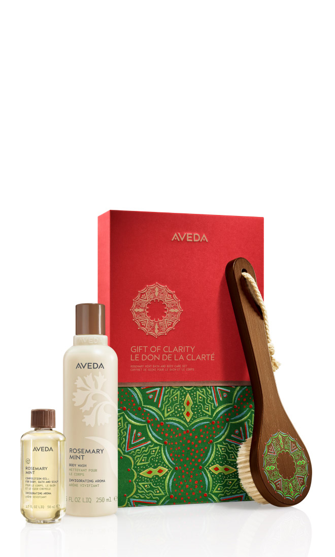 Gift of Clarity Rosemary Mint Bath & Body Gift Set (Worth £74), 3-piece set