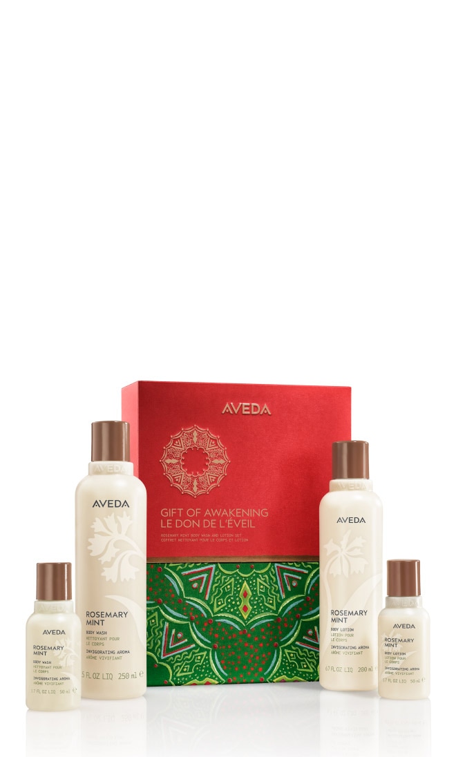 Gift of Awakening Rosemary Mint Body Gift Set (Worth £68.50), 4-piece set