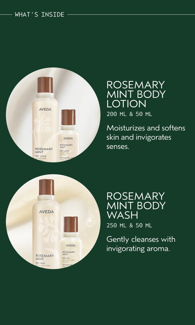 Gift of Awakening Rosemary Mint Body Gift Set (Worth £68.50), 4-piece set