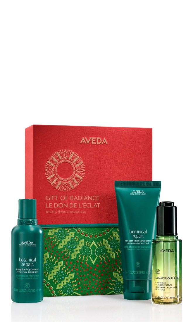 Gift of Radiance Botanical Repair™ & Miraculous Oil High-Shine Hair Concentrate Gift Set (Worth £66.50), 3-piece set