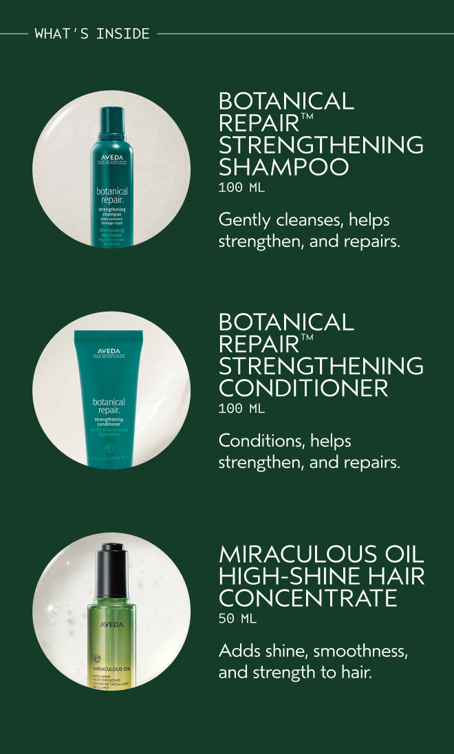 Gift of Radiance Botanical Repair™ & Miraculous Oil High-Shine Hair Concentrate Gift Set (Worth £66.50), 3-piece set