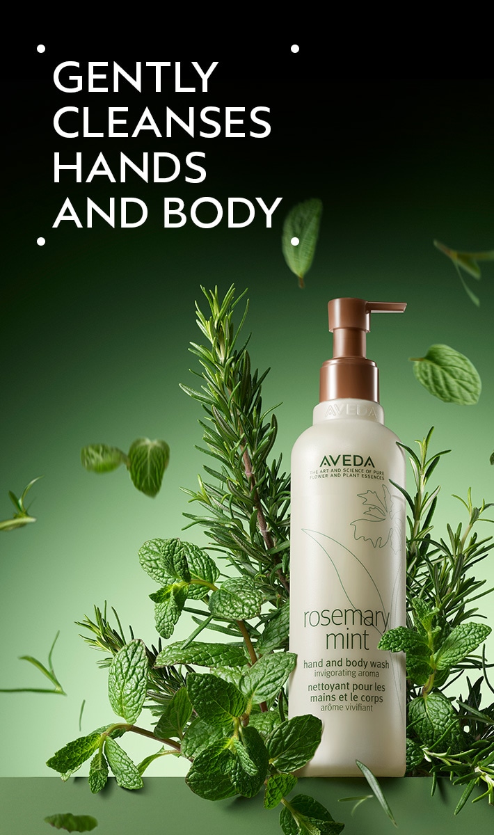 limited-edition invigorating awe rosemary mint hair & body essentials gift set