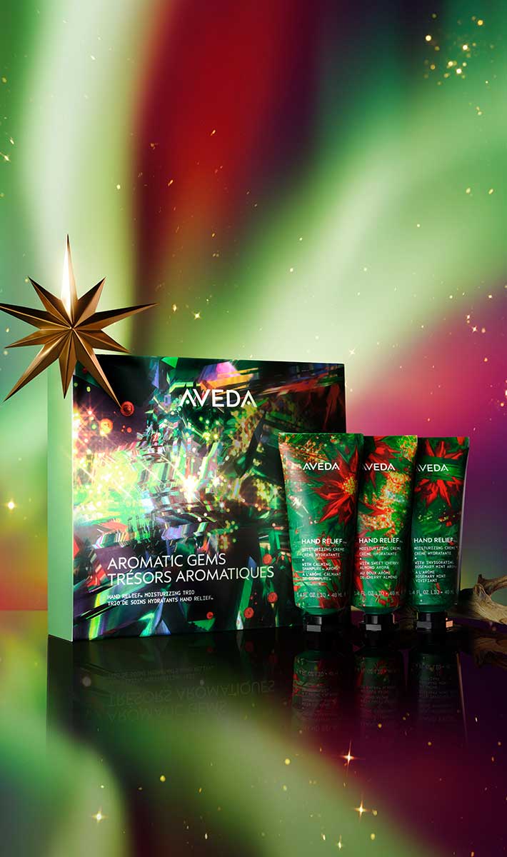 limited-edition aromatic gems hand relief™ moisturising trio gift set