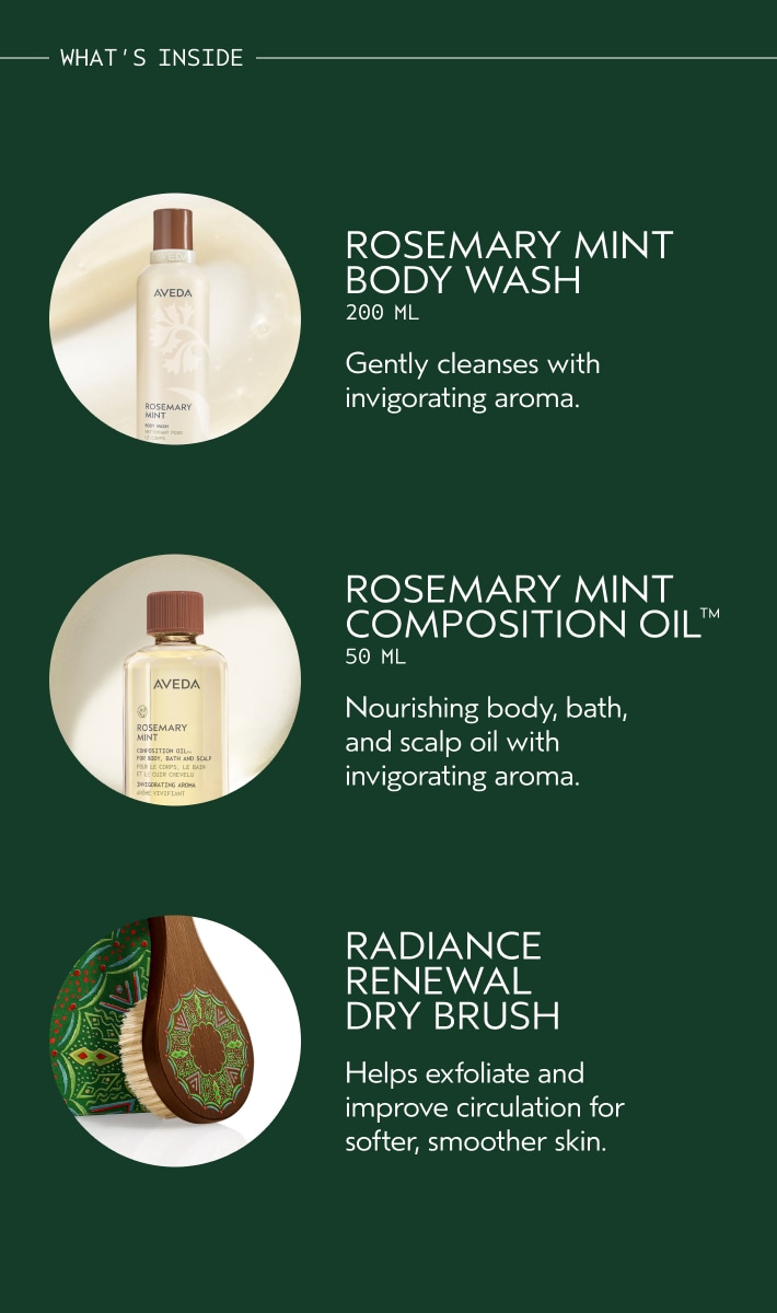 Gift of Clarity Rosemary Mint Bath & Body Gift Set (Worth £74)