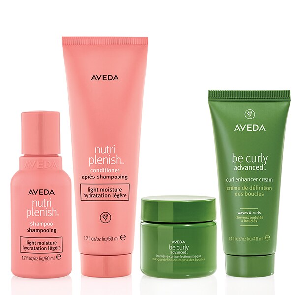 AVEDA The Summer Curls Travel Kit Nurture, Enhance and Define Your Curls On the Go - 50ml, 50ml, 25ml, 40ml